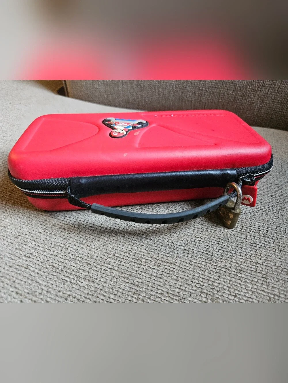 Mario Kart Red Hard Shell Carry Case For Nintendo Handheld Systems